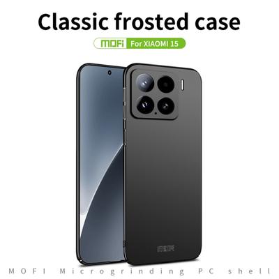 For Xiaomi 15 Phone Case MOFI Shield Matte Series Ultra Slim PC Protective Cover