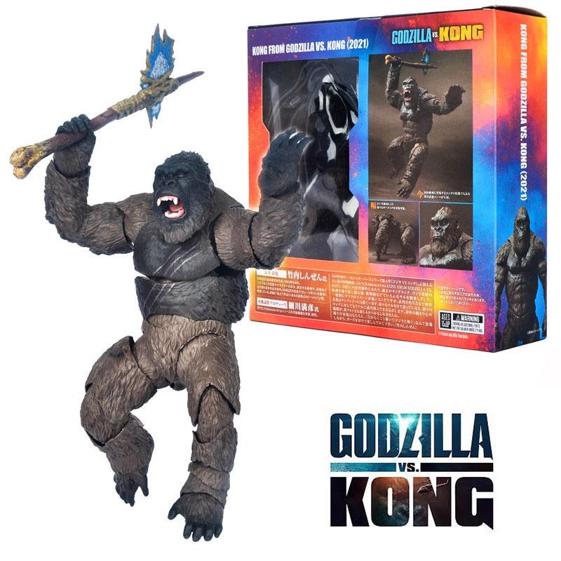 Godzilla Vs Kong King Kong Toy Model Figure Highly Posable Pvc Material 14cm Height