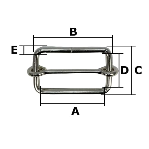 Ichinen Access Family Tool Single Line Feed (Moving Can) (Inner Width 50mm) Silver, Pack of 5, 57148