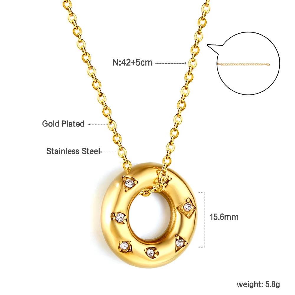 Women's Fashion Geometric Jewelry Light Luxury Multiple Styles Stainless Steel Pearl Pendant Choker Necklace