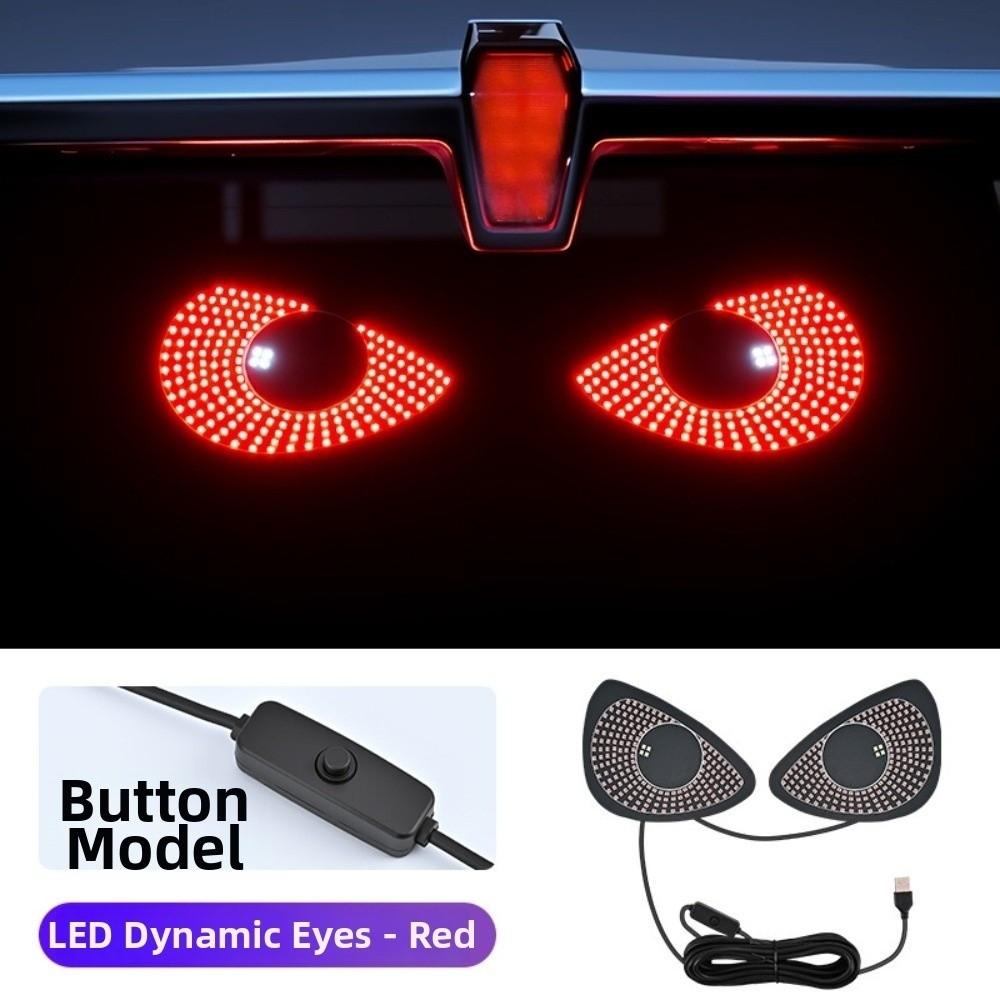 LED Car LED Warning Light USB Powered Devil Eyes Light Windshield Glow Light for Car Windshield 1