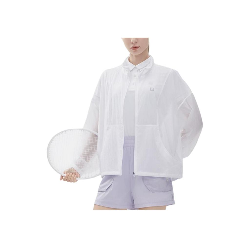 New FILA Athletics Jackets Women's Jade White A11W223702F-WT