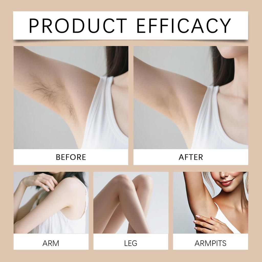 Tragbares und erfrischendes Körperhaarentfernungsspray für die Sommerhautpflege, hinterlässt keine Rückstände, mit milden Inhaltsstoffen, die die Haut nicht reizen, 100 ml