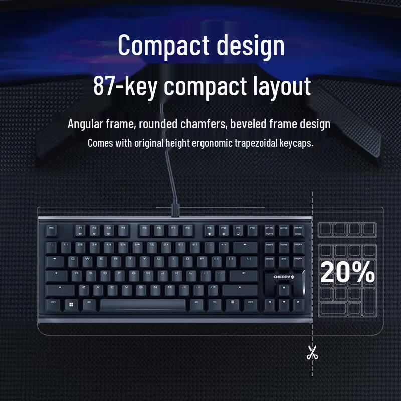 Cherry MX1.1 G80-3910 87-Key Mechanical Gaming Keyboard