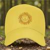 Cappellino da Baseball Girasole Segno di Pace Regolabile Unisex Casual da Esterno Cappello da Sole