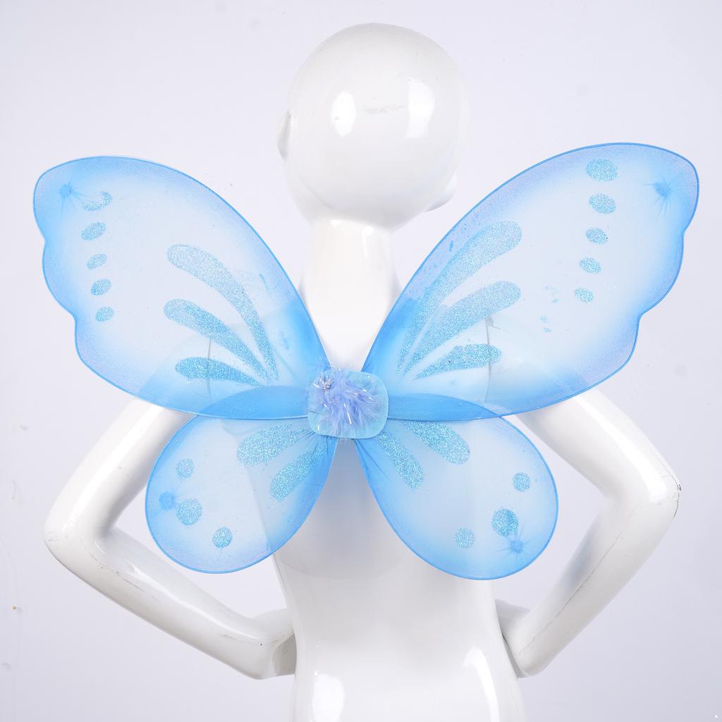 Girls Sparkling Fairy Angel Sheer Wings for Kids Photography Masquerade Halloween Christmas Party Cosplay Costume