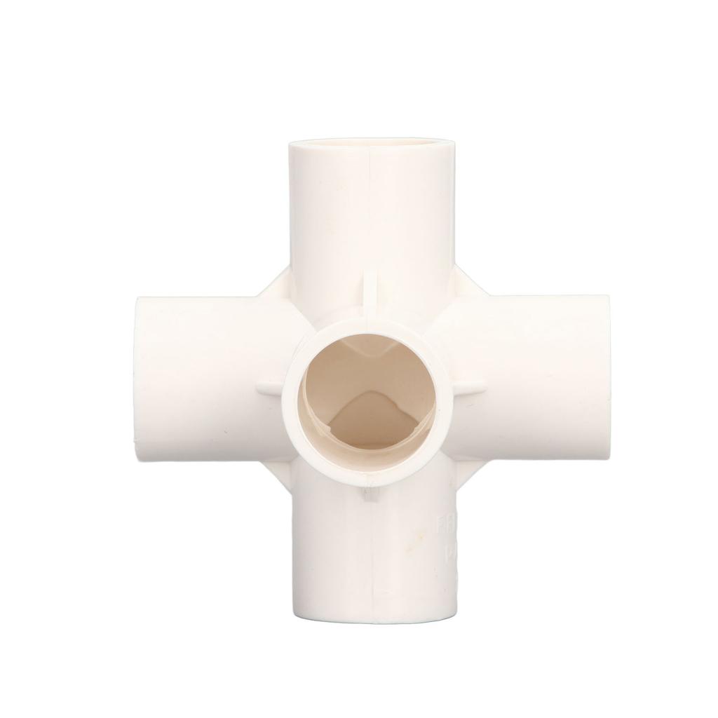 10 Pcs PVC Pipe Fitting 20mm 5 Way Right Angle 3 Dimensional Elbow Pipe Connector for Furniture