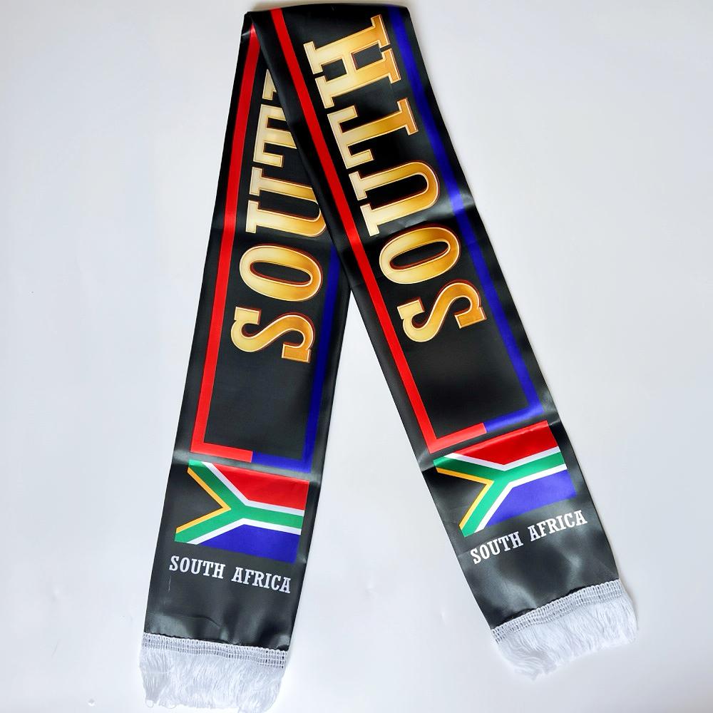 2026 USA Mexico Netherlands Scarf Flag  14x135cm Double-sided Printed Satin Iraq  Haiti France Scarf Flag