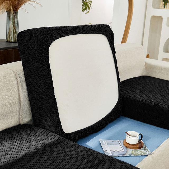 Huse de pernă de canapea jacquard pentru sufragerie Animale de companie Protector de mobilier pentru copii Polar fleece extensibil Huse detașabile lavabile pentru canapea