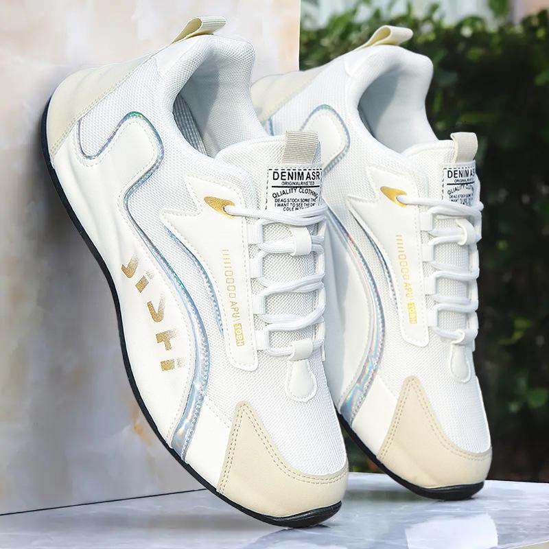 Men's 2026 Breathable Mesh Sports Shoes: Trendy Casual High-End Dad Sneakers Plus Size