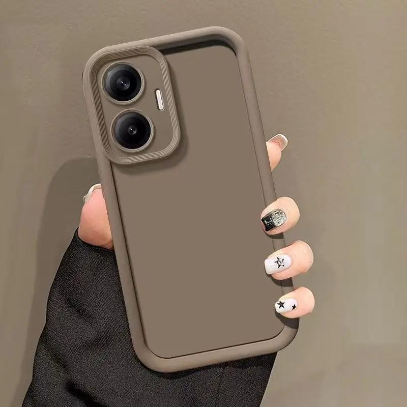 

Чехол для Realme C55 Чехол для телефона Realme C55 Обложка для Realme C55 Защита от падений Роскошный Конфетный Матовый Мягкий Чехол realme C55