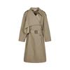 2025 Cotton Blend Loose Fit Long Trench Coat