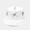 Cotton Bucket Hat Patchwork Graffiti Unisex Foldable Outdoor Hip Hop Fisherman Cap Casual Gorros