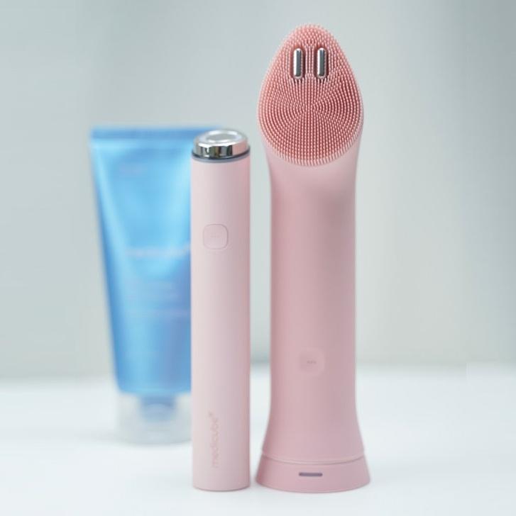 

medicube Booster Vibrating Facial Cleanser Device Set Mini Plus + Cleansing Head + Zero Blackhead Cleansing Oil + Kojic Acid Cleanser & PDRN Serum Kit PINK