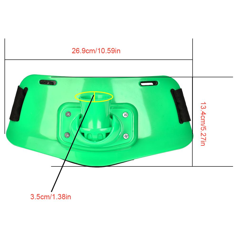 Boat Rock Fishing Rod Pole Holder Adjustable Waist Fighting Belt Tackle Accessories (Green)