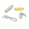 4Pcs/Lot Round Magnetic Clasps for Jewelry Making Magnet End Clasp Connectors Buckle Metal Clasp with Lobster Clasps