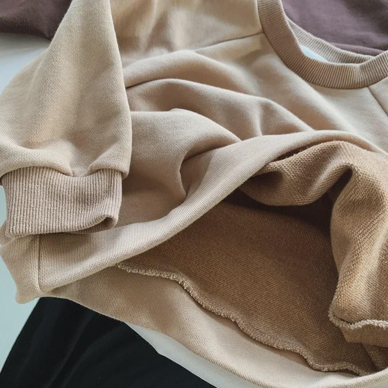 Kids' Korean-Style Sweatshirts for Spring & Autumn 2025 - Trendy Pullover Tops for Boys, Girls, and Babies