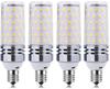 4-Pack 16W LED Corn Light Bulbs, Ultra-High Brightness 1500lm (Equivalent To 120W Mercury Lamp), E17 Base, 3000K Warm White, 85-265V, for Warehouses,