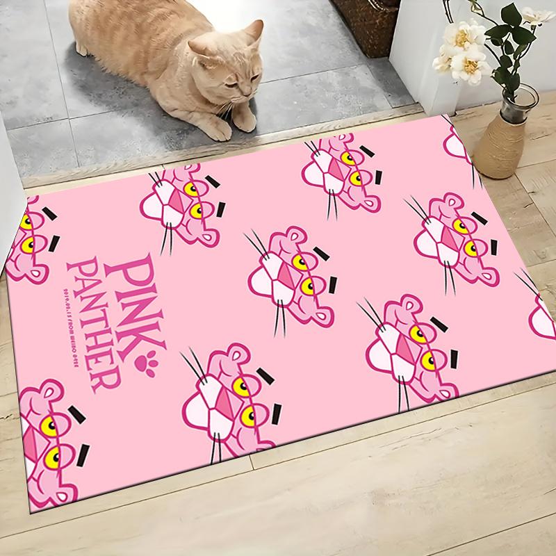 Pink Panther Carpet Rug Soft Washable Antislip Home Living Room Sofa Mats Personalized Christmas Rug