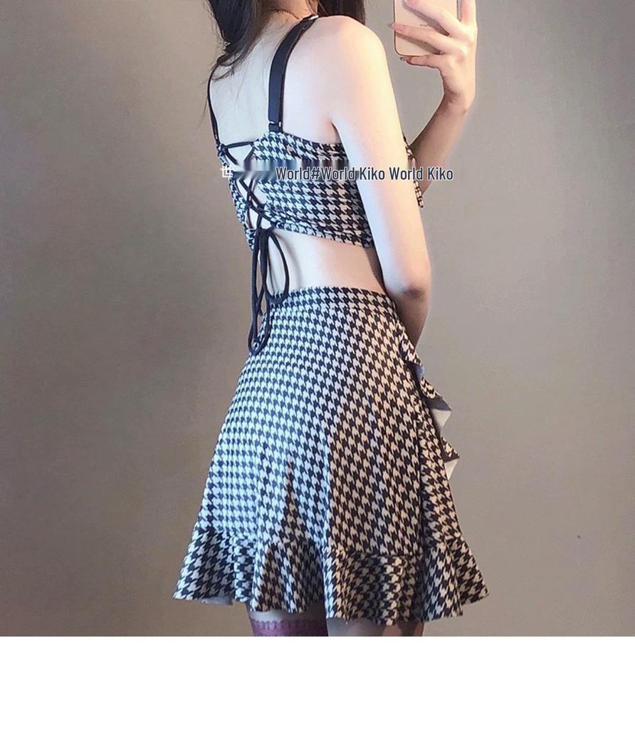 Women's High-End Academy Style Split Swimsuit - Perfect for Summer, Water Parks, and Seaside Photos.