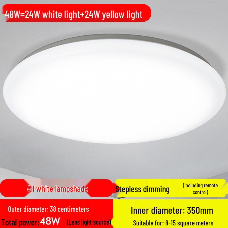 Super Bright LED Ceiling Light: Round Fixture for Living Room, Bedroom, Kitchen, Stairway, and Balcony