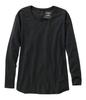 LL Bean Beyond Soft Long US Size Midnight 1000137491 Women's Tee, Sleeve, Fit, Petite, Small, Black,