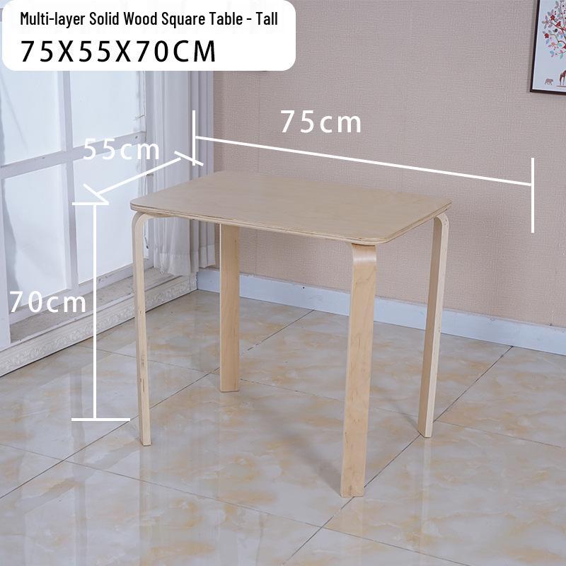 Solid Wood Stool - High & Low Styles: Commercial, Dining, Low, Simple, Adult Bentwood