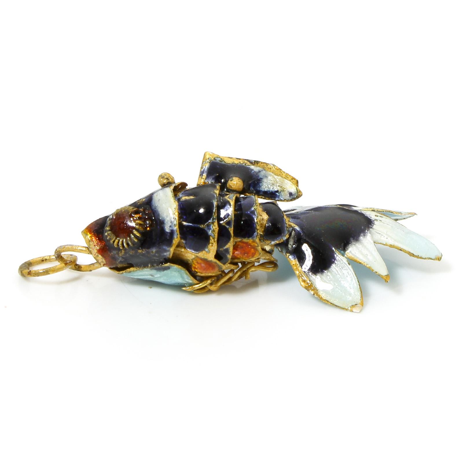 

1 Piece New Brass 3D Fish Animal Movable Ocean Jewelry Pendants Gold Color Multicolor Necklace DIY Jewelry Making 4.8cm x 2.4cm чорний