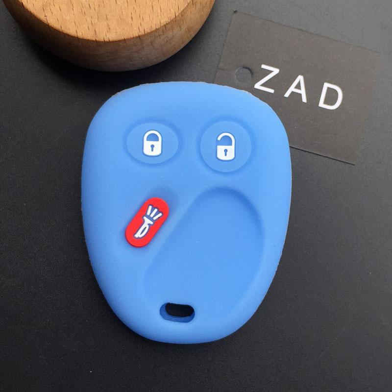 ZADsilicone rubber Car Key case cover for GMC For Buick Ranier Chevy Trailblazer S10 Envoy Yukon for Cadillac Hummer H2 Saturn f