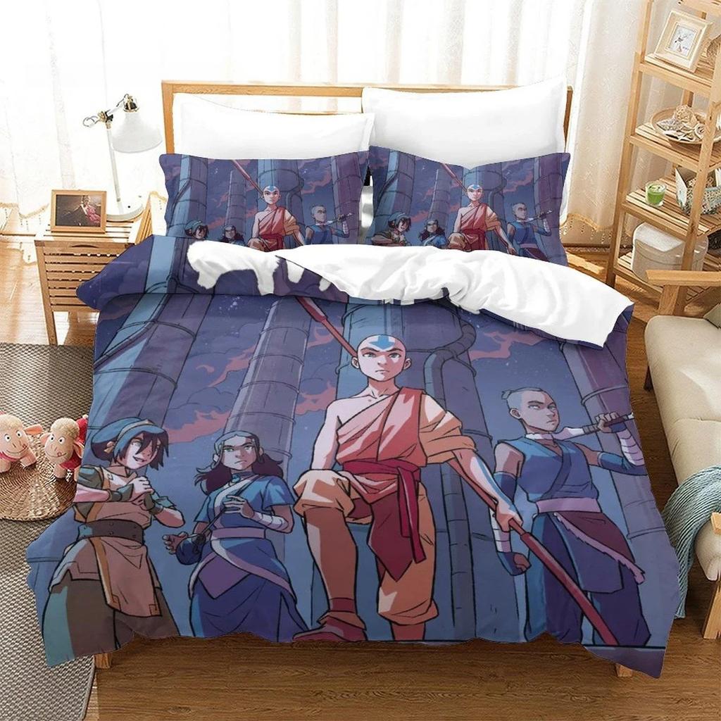 New Avatar The Last Airbender Beding Set Single Twin Ful Quen King-Sized Dimensionsd Dimensions Bed Linen Set Adult People Bedrom Duvet cover Sets