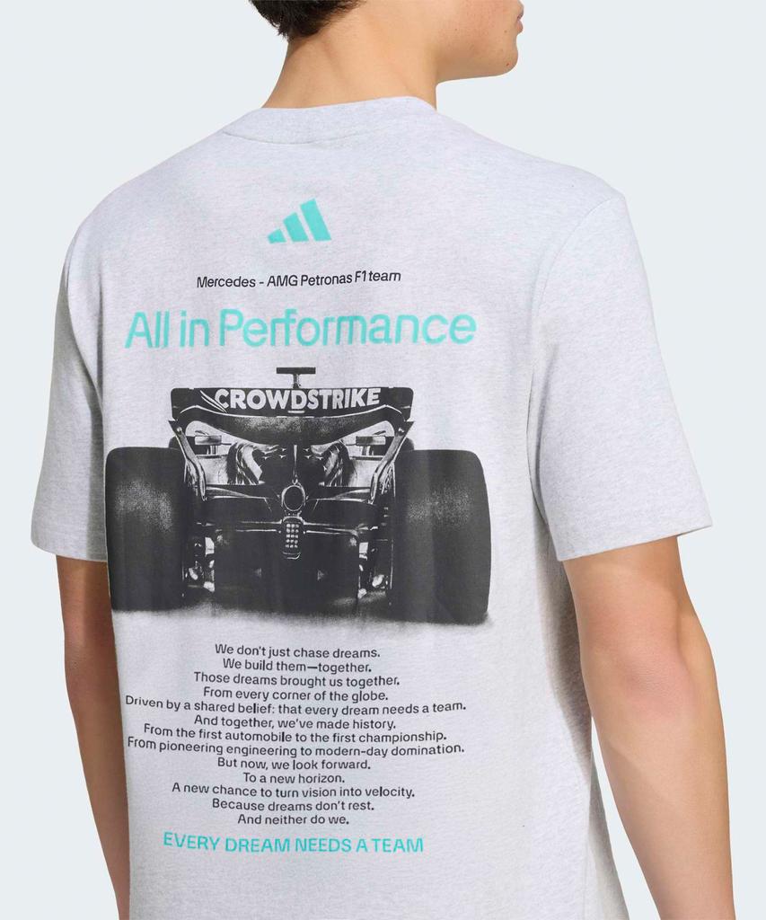 ADIDAS Mercedes-Amg Petronas F1 Team Graphic T-Shirt - Light Grey / Hy8001