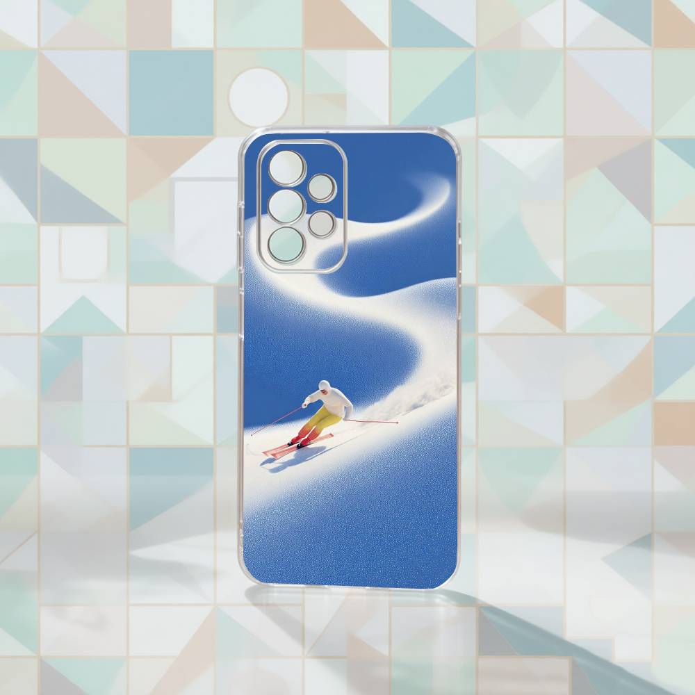 Sport Snowboarding Phone Case Transparent Silicone Soft For Samsung S25,S24,S21,S22,S23,S30,Ultra,S20,Plus,Fe