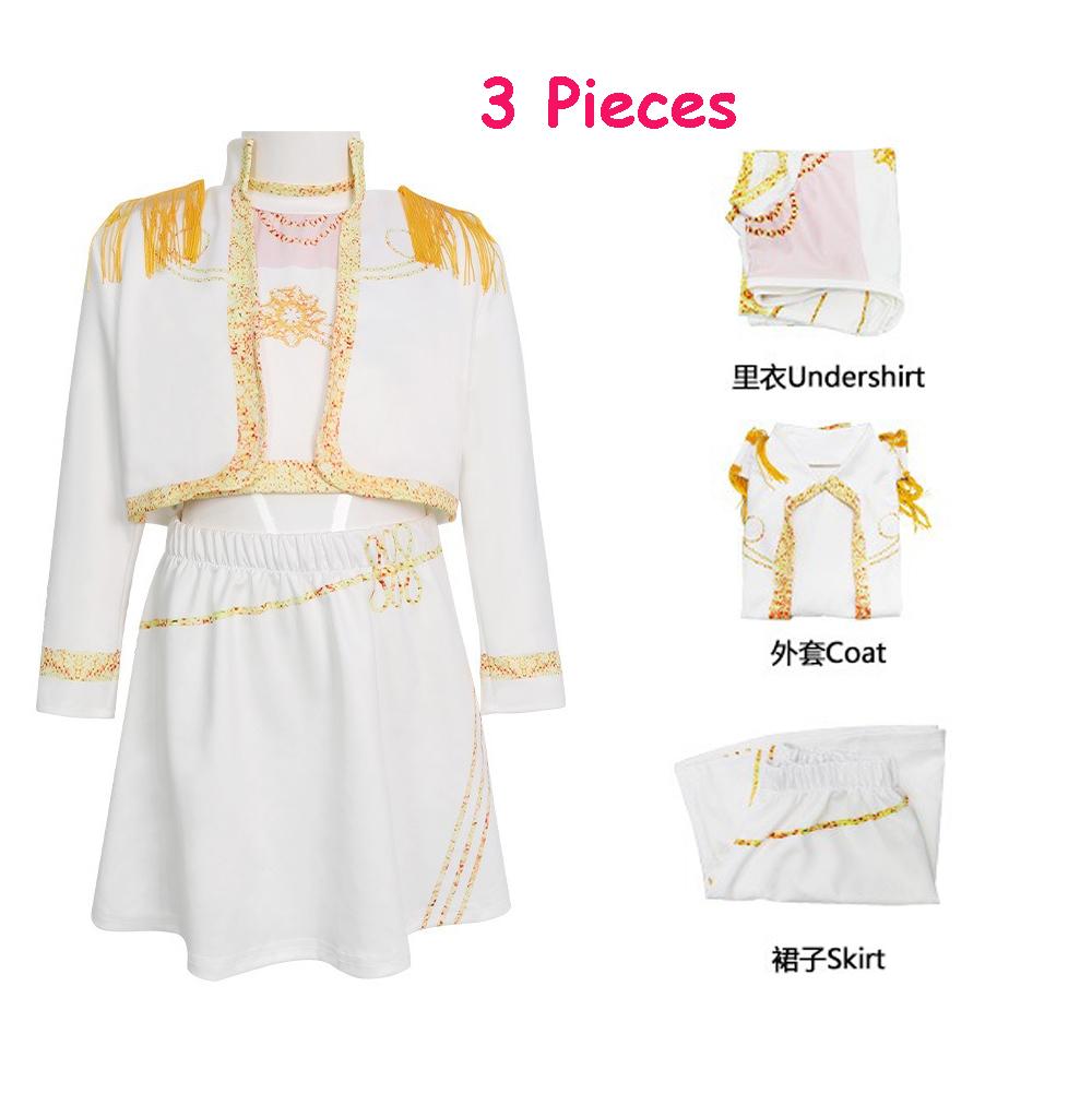 Golden Kpop Demon Hunters Rumi Mira Zoey Cosplay Costume Kids Girls Birthday Party Halloween Stage Performance Clothes