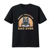 Mens Trucker Best Vintage Truckin Dad Ever Driver Trucking  T Shirt Black 4XL Vintage Washed Top For Everyday Wear Streetwear