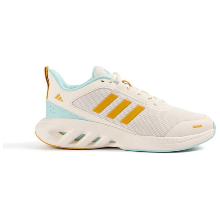 Adidas All Day Power E Comfortable Versatile Non-Slip Breathable Low-Top Running Shoes Men Running Shoes Beige JP9780