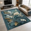 Modern Green Plant Large Living Room Carpet Non-slip Machine Washable Decoration Bedroom Rug High-end Dining Room Floor Mats