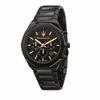 Men's Watch - Maserati - Black Steel - Analog - Round - Black