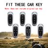 Schlüssel Lederetui Schlüsselanhänger für Hyundai Santa Fe Tucson 2022 NEXO NX4 Atos Solaris Prime 2021 Autoschlüsselabdeckung Schale