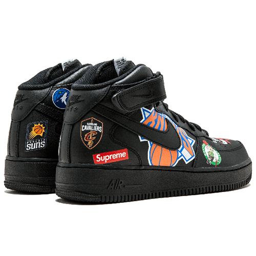 Nike Air Force 1 Mid Supreme Nba Black AQ8017-001
