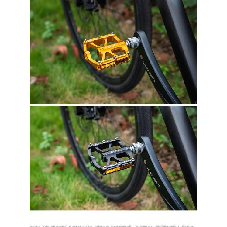 aluminum alloy quick release pedals with reflector, suitable for brompton dahon folding bikes and MTB road bike