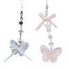Acrylic Butterfly Pendant Keychain Personalized Bow Phone Chain Unisex Backpack