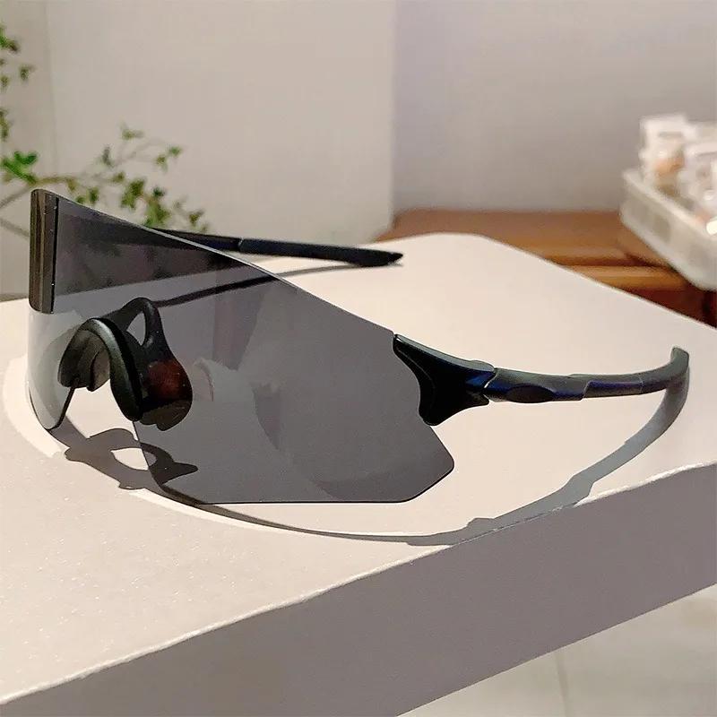 Fashion Monoblock Anti UV Men's Goggle Outdoor Brand Mirror Sports Sunglasses Women Oversize Decor Shades for Cycling