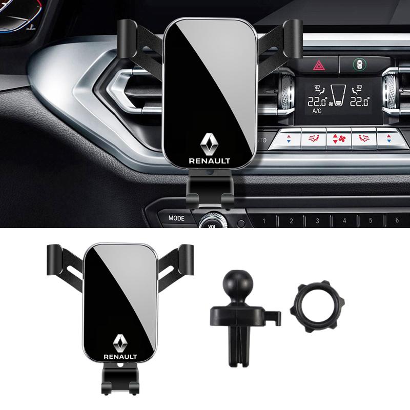 Car Phone Holder Car Air Vent Clip Mount Mobile Cell Stand For Renault Clio Sandero Captur Megane R5 4 E-tech Scenic Austral QM6 Z555