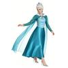 Elsa Costume Dress With Cape Women Cosplay Halloween Party Fancy Outfit Size S-4XL