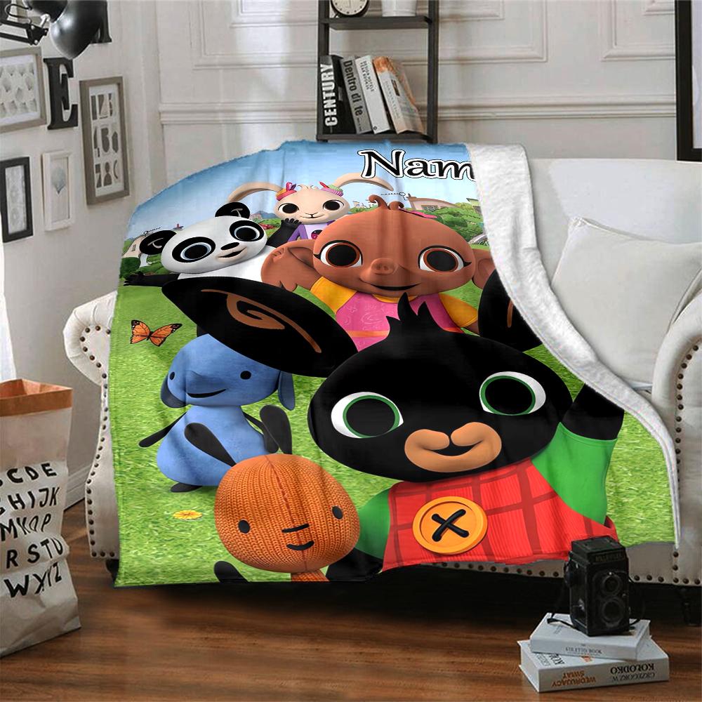 Custom Name Friendship Fun Playroom Party Blanket For Couch Bed Plush Cozy Fuzzy Blanket Super Soft Warm Blankets For Fall And Winter 091611