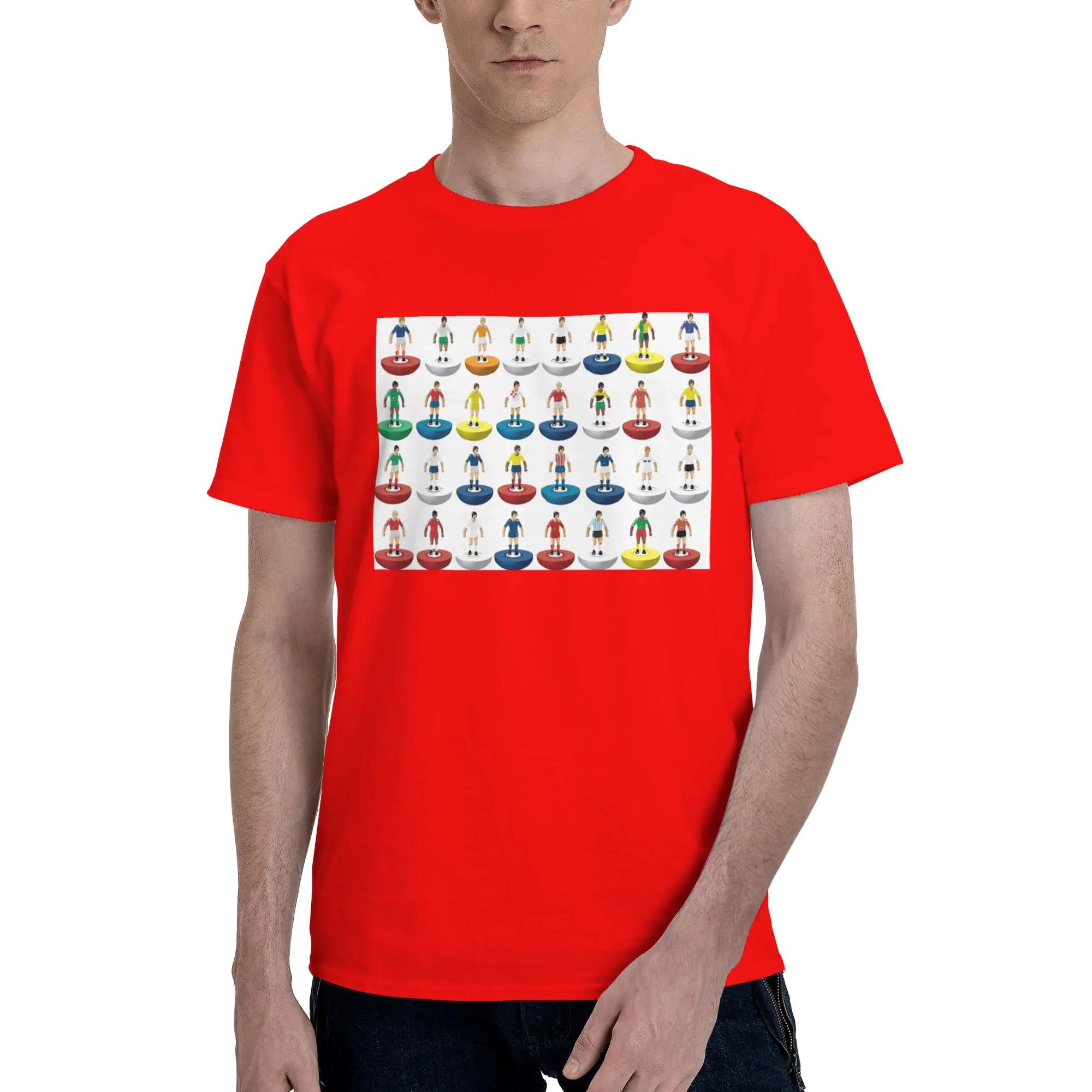 World Subbuteo players Men TShirt Plus Size T Shirts Mens ONeck Cotton Tees Short Summer Male S