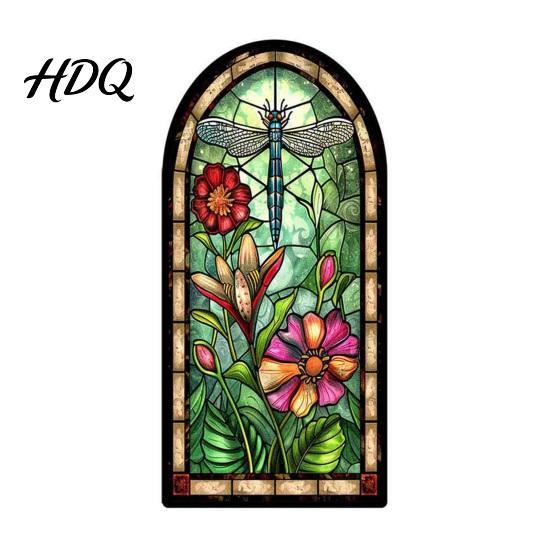 Colorful Bookmark Set Stained Glass Flower Bookmark Floral Acrylic Suncatcher Rose Design