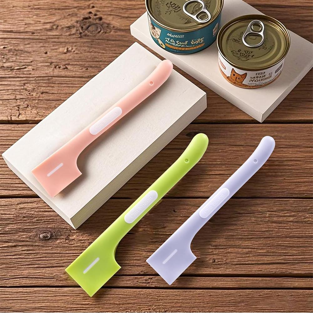 6Pcs Silicone Pet Food Can Spoon For Dogs Cats Mixing Spoon