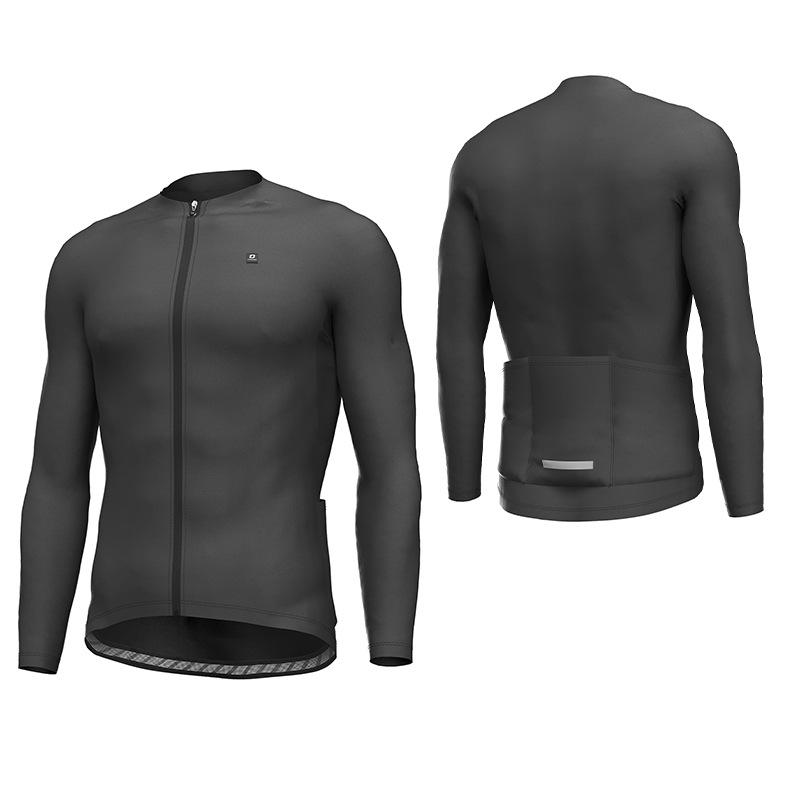 

Мужская джерси с длинным рукавом Lampaida - Весна/Лето/Осень, Дышащая, Защита от солнца для шоссейного и горного велоспорта M чёрный