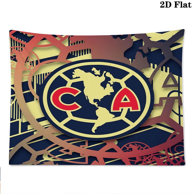 Club America Wall Tapestry Aesthetic Wall Hanging Printed Fabric Blanket Decorative Tapestries for Bedroom Living Room Home Decor